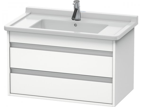 Duravit Ketho vanity unit wall hung 6644, 2 drawers, 800mm, for Starck 3