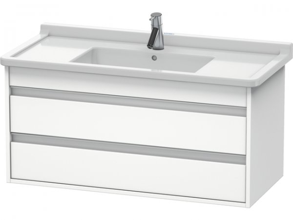 Duravit Ketho vanity unit wall hung 6645, 2 drawers, 1000mm, for Starck 3