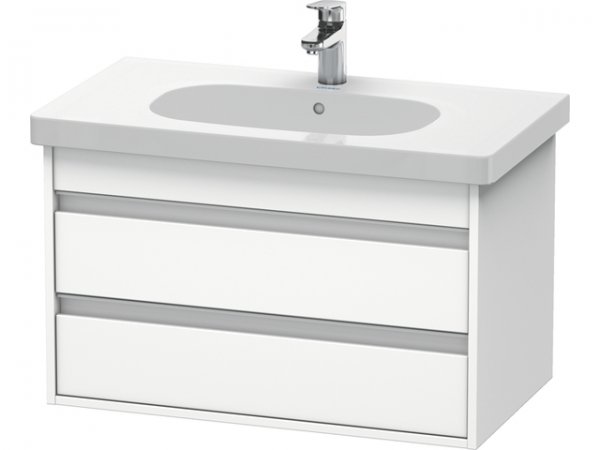 Duravit Ketho Vanity unit wall-mounted 6647, 2 drawers, 800mm, for D-code