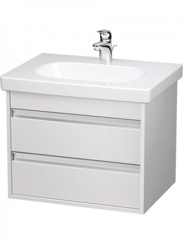 Duravit Ketho Vanity unit wall-mounted 6650, 2 drawers, 600mm, for D-code