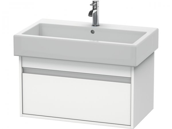 Duravit Ketho Vanity unit wall-mounted 6687, 1 pull-out, 750mm, for Vero