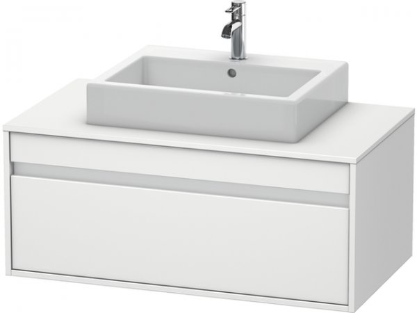 Duravit Ketho vanity unit wall hung 6695, 1 drawer, 1000mm, for 1 top basin in the middle