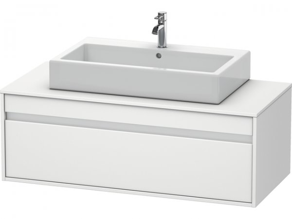 Duravit Ketho vanity unit wall hung 6696, 1 drawer, 1200mm, for 1 top basin in the middle