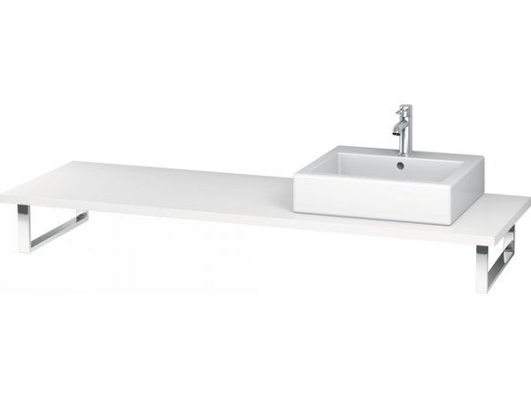 Duravit L-Cube console for countertop basins and built-in washbasins, top thickness 30mm, size 800x5...