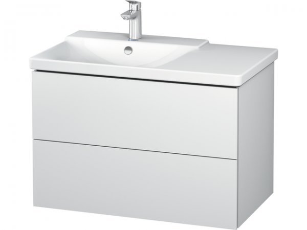 Duravit L-Cube Waschtischunterbau wandhängend Breite 820mm, Tiefe 481, 2 Schubkästen, passend für...