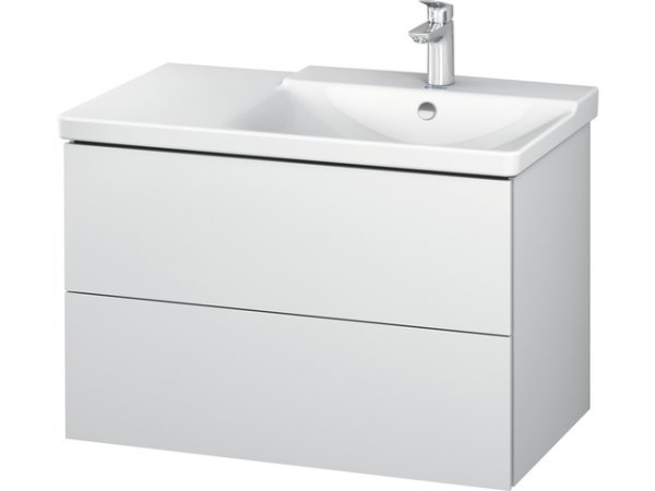 Duravit L-Cube Vanity unit wall-mounted width 820mm, depth 481, 2 drawers, suitable for 