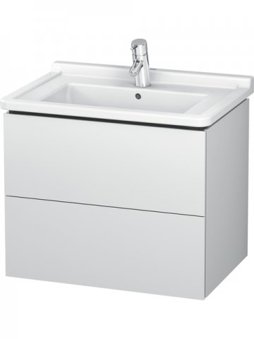 Duravit L-Cube Vanity unit wall-mounted, 2 drawers, 670mm, for Starck 3