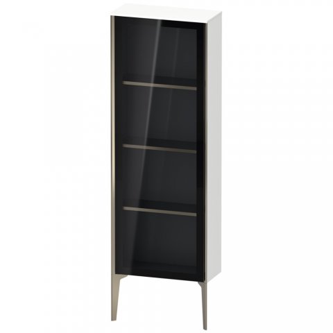 Duravit XViu XV1366 Semi-high cabinet with glass door vertical, left-hinged, 500x240 mm, height 1330 mm