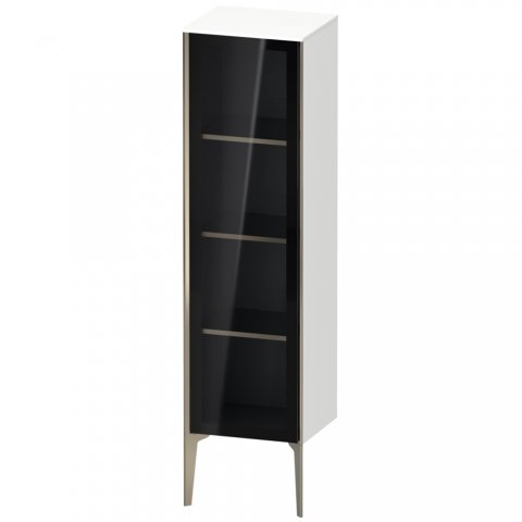 Duravit XViu XV1367 Semi-high cabinet with glass door vertical, left-hinged, 400x360 mm, height 1330 mm