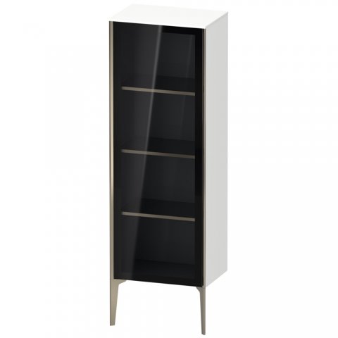 Duravit XViu XV1368 Semi-high cabinet with glass door vertical, left-hinged, 500x360 mm, height 1330 mm