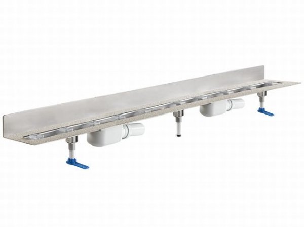 DALLMER shower channel CeraLine PLAN 2 drains 521989, W 1100mm, DN 50 overall height 90mm