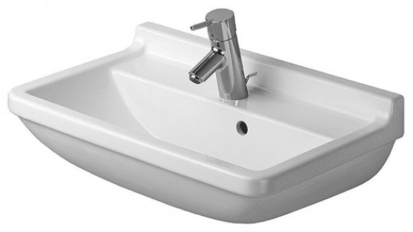 Duravit washbasin Starck 3 Compact 60cm, 1 tap hole