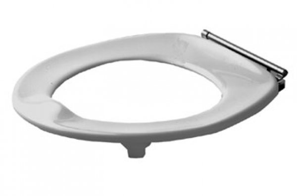 Duravit WC seat ring Architec with angle buffers, hinges stainless steel