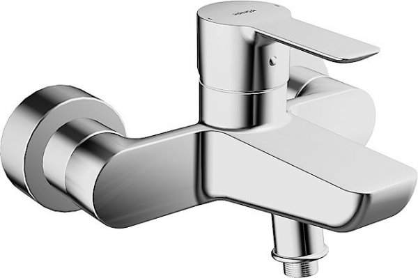 Hansa Hansaligna bath and shower mixer, with safety device, projection: 152mm, chrome, 06742103