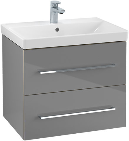 Villeroy & Boch Avento Vanity unit A89000, 2 pull-outs, width 630mm