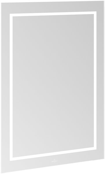 Villeroy & Boch Finion Spiegel G6006000, 600 x 750 x 45 mm, mit LED- Beleuchtung, mit Wandbeleuchtung