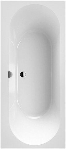 Villeroy & Boch Oberon 2.0 Duo rectangular bath, built-in, QuarylÂ®, 1700 x 750 mm, UBQ170OBR2DV