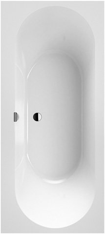 Villeroy & Boch Oberon 2.0 Duo rectangular bath, built-in, QuarylÂ®, 1800 x 800 mm, UBQ180OBR2DV