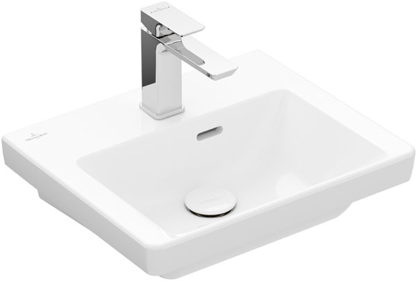 Villeroy & Boch Subway 3.0 hand-rinse basin, 450 x 370 mm, 1 tap hole, without overflow, ungroun...