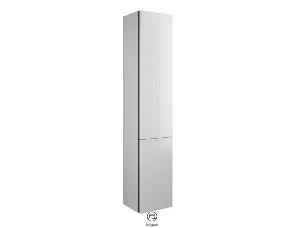 Burgbad Badu tall unit, with 2 doors, with 1 internal drawer, height 176cm, left version, HSIF035L