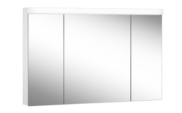 Schneider LOWLINE Basic LED illuminated mirror cabinet, 3 double mirror doors, 120x74,8x13,5cm, 171....