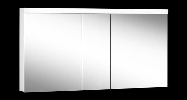 Schneider LOWLINE Basic LED illuminated mirror cabinet, 3 double mirror doors, 150x74,8x13,5cm, 171....