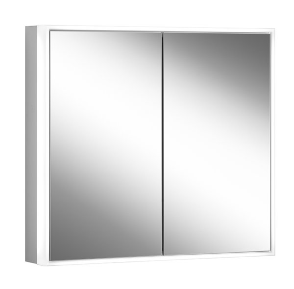 Schneider PREMIUM Line Ultimate LED illuminated mirror cabinet, 2 double mirror doors, socket left, ...