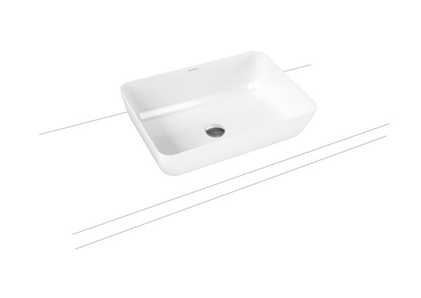 Kaldewei Cayono washbasin bowl, 3188, 520 x 355 mm, 91350600