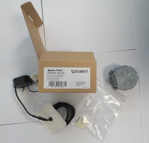 Duravit power supply for 230V connection, including flush-mounted socket