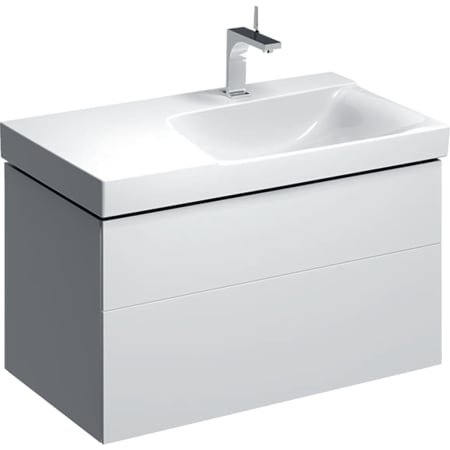 Geberit Xeno 2 vanity unit with siphon cut-out right 500.516., 880x530x462mm, 2 drawers