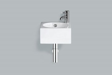 Alape wash basin WT.IC325H, square W: 325mm H: 160mm D: 325mm, 4236200000, white