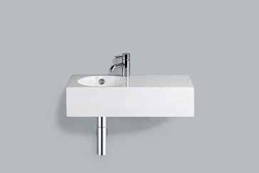 Alape wash basin WT.IC600H.L, rectangular W: 600mm H: 160mm D: 325mm, 4239200000, white