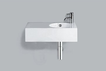 Alape wash basin WT.IC600H.R, rectangular W: 600mm H: 160mm D: 325mm, 4240200000, white