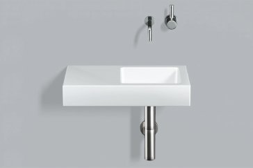 Alape wash basin WT.QS525.R, rectangular W: 525mm H: 94mm D: 325mm, 4274000000, white