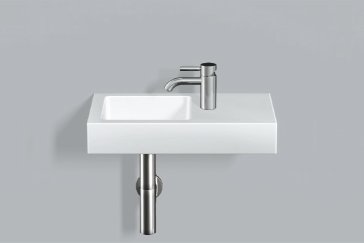 Alape wash basin WT.QS525H.L, rectangular W: 525mm H: 94mm D: 325mm, 4279000000, white