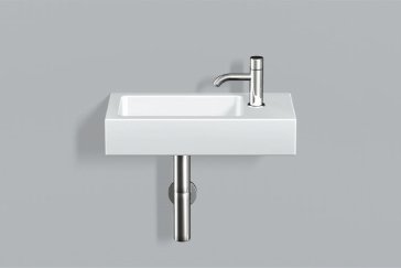 Alape wash basin WT.XS500H.L, rectangular W: 500mm H: 100mm D: 268mm, 4290000000, white