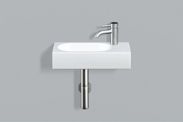 Alape wash basin WT.XXS450H.L, rectangular W: 450mm H: 100mm D: 236mm, 4295000000, white