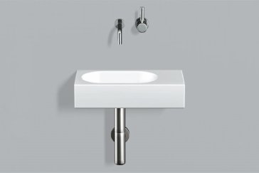 Alape Wash basin WT.XXS450.L, rectangular W: 450mm H: 100mm D: 236mm, 4296000000, white