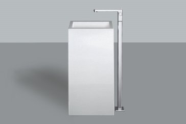 Alape wash basin WT.RX450QS, square W: 455mm H: 900mm D: 455mm, 4805000000, white