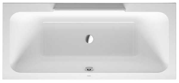 Duravit bathtub DuraStyle 180x80cm, two back slides, 700298, built-in version.