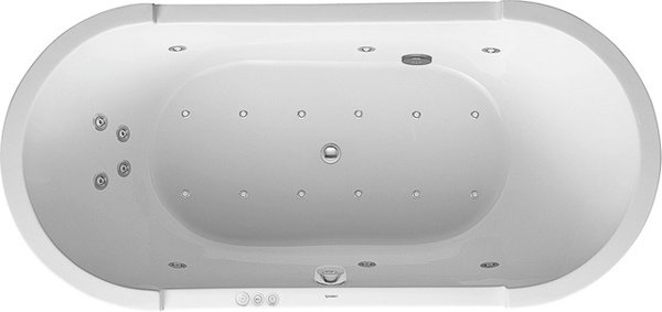 Duravit Whirlpool Oval Starck 1900x900mm free standing Combisystem P