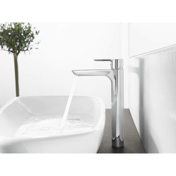 Hansa Hansaligna washbasin mixer, for washbasins, without drain set, projection: 150 mm, chrome, 060...