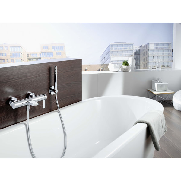 Hansa Hansaloft bath and shower mixer, side operated, projection:162mm, chrome, 57702103