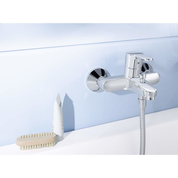 Hansa Hansaprimo bath and shower mixer, with safety device, projection: 155mm, 49442103