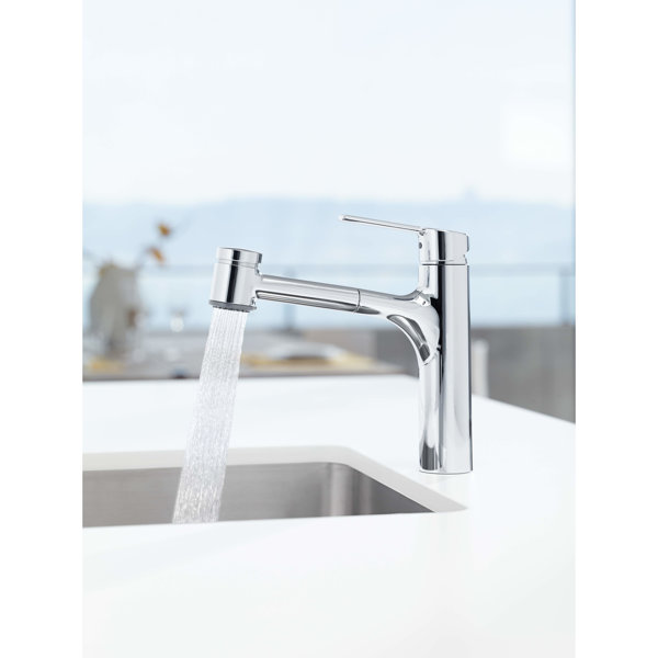 Hansa Hansaronda Sink unit single-lever mixer, 5519, low-pressure, chrome-plated