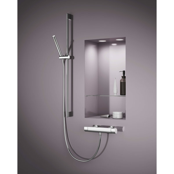 Hansa Hansatempra Style shower mixer, with safety device, thermostat, eco function 58410101