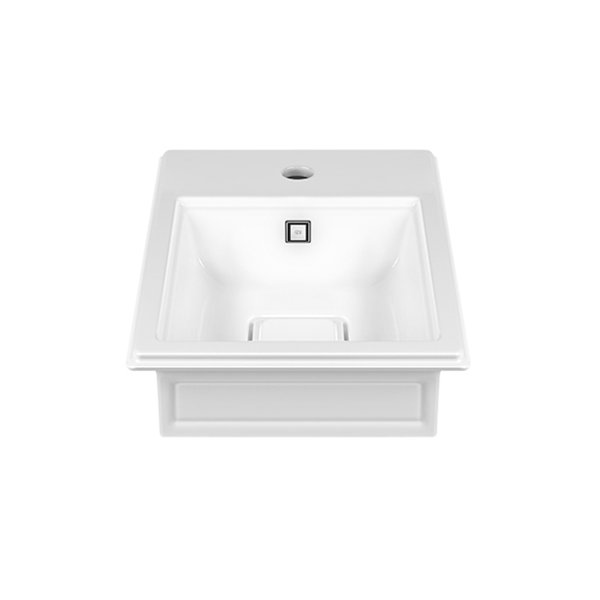 Gessi Eleganza countertop sink, 520 x 410mm, Cristalplant (matt white), 46801516