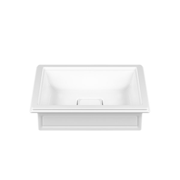 Gessi Eleganza countertop sink, 560 x 420mm, Cristalplant (matt white), 46805516