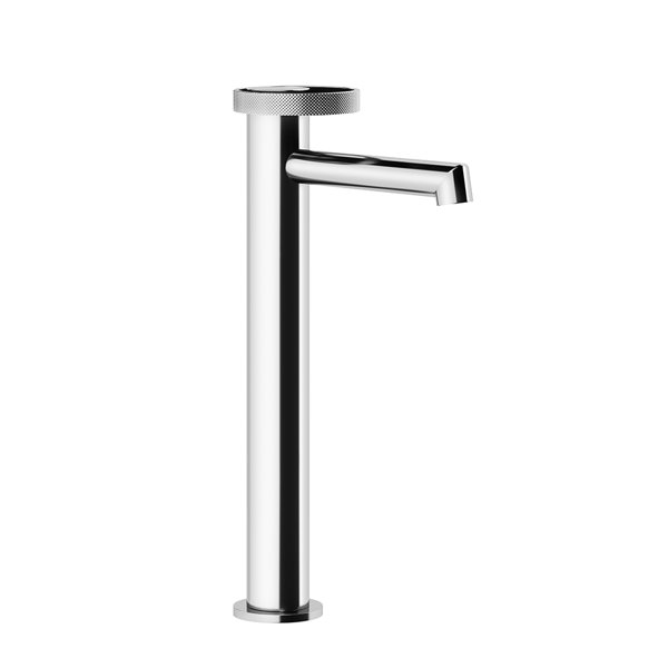 Gessi Anello, single lever basin mixer, high version, without pop-up waste, projection 128mm, 63304