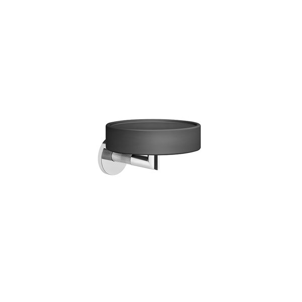 Gessi Anello, soap dish matt black for wall mounting, 63702